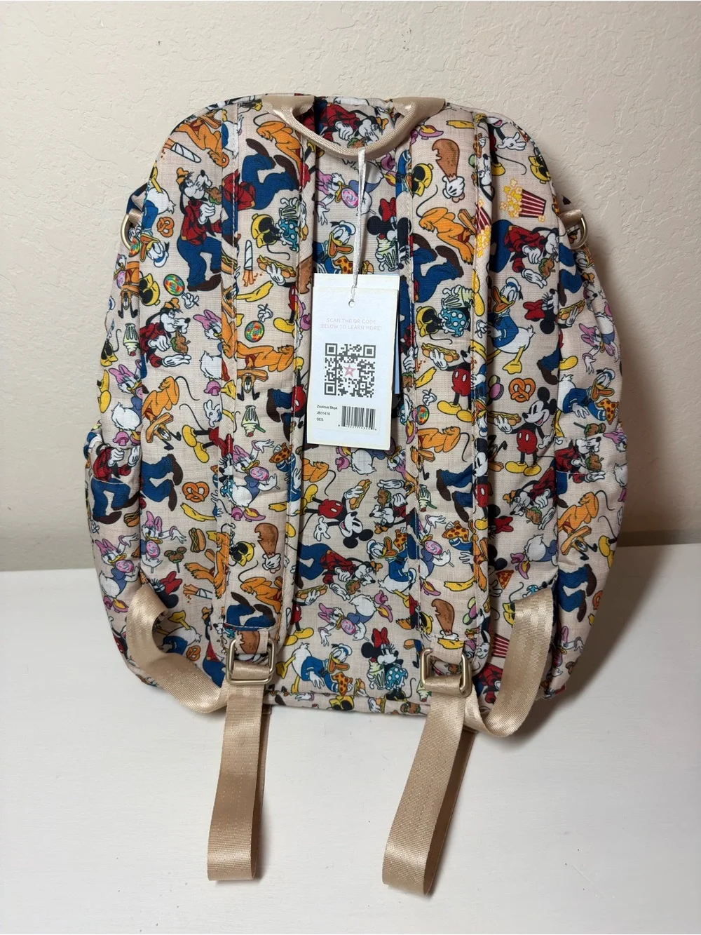 NWT Ju-Ju-Be x Disney BRB Backpack Set Sensational Snacks Changing Pad & PaciPod
